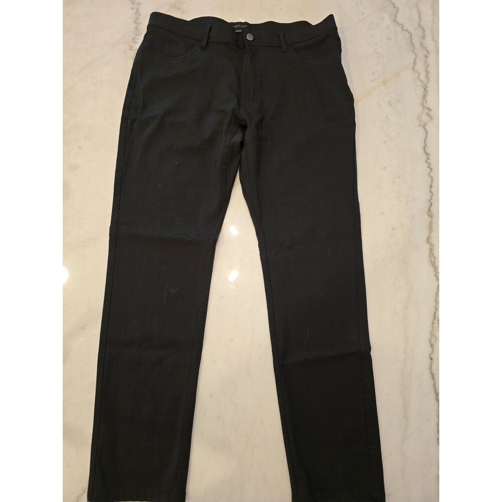 Unbound Merino Wool Travel Pants Size 34x30 Measures 27inseam. Black Slim Canada